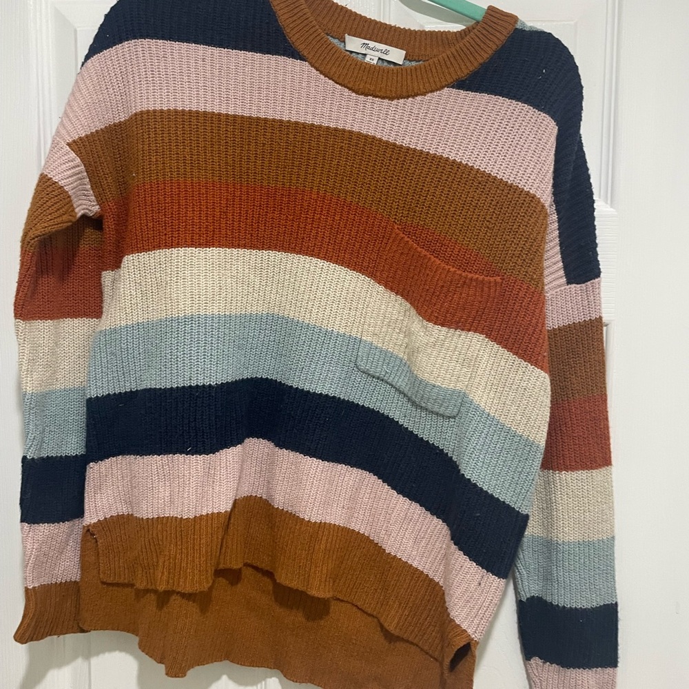 Madewell Striped Pickford Pullover Sweater Size Small